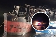 Sujetos armados dispararon y lanzaron un artefacto explosivo contra dos embarcaciones
