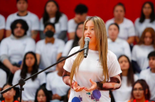 Emily Monge, quiteña de 20 años, fue parte de la primera edición de Jóvenes en Acción.