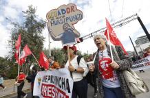 Marcha en Quito contra Daniel Noboa