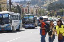 Buses marcha Quito