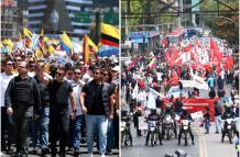 El mensaje fue difundido mientras Noboa lideraba una marcha desde el puente del Guambra hasta la sede de la Corte Constitucional
