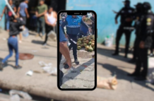 Agresión entre comerciantes y agentes metropolitanos en Guayaquil