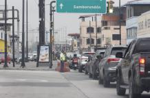 Secuestro en el puente de Sauces que va de Guayaquil a Samborondón