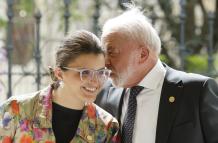María José Pinto y Luiz Inácio Lula da Silva