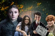 Sophie Turner y el elenco de Harry Potter.