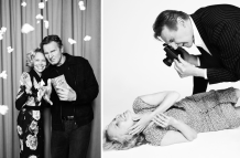 Liam Neeson y Pamela Anderson