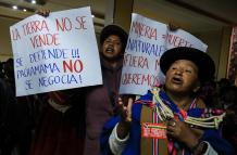 Mujeres aimaras en Bolivia