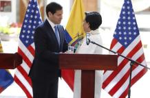 Marco Rubio y Gabriela Sommerfeld