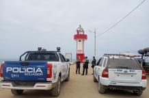 Resguardo policial por inseguridad en Playas