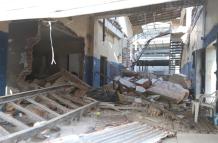 Colapso de estructura en inmueble en el barrio del Astillero