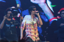 Danny Ocean en su concierto en Guayaquil.
