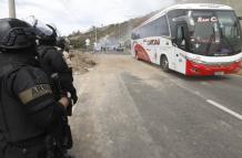 La circulación vehicular en el sector del peaje de Oyacoto y San Miguel del Común se habilitó cerca de las 10:00 de este 16 de septiembre, tras un bloqueo de manifestantes.