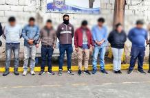 Los detenidos, seis hombres y una mujer, serían parte de una banda que asaltaba a camiones que circulaban por la avenida Simón Bolívar.