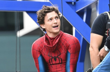 TOM Holand en el rodaje de Spider-man 4