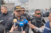Ministro del Interior, John Reimberg, desde Latacunga