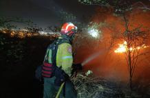 Incendio en Cerro Colorado