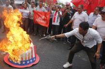 Protestas. Gremios ciudadanos marcharon en el centro de Guayaquil el 12 de septiembre de 2025.