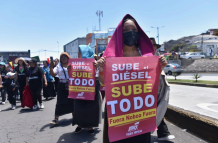 En Quito hubo una marcha, para acompañar a la movilización de Otavalo, el 28 de septiembre del 2025