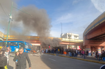 En Chillogallo, sur de Quito se registra cierres viales  por protestas.