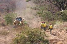 incendio en cerro Colorado