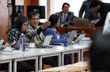 Audiencia. El fiscal general subrogante, Wilson Toainga, encabezó la acusación en el proceso del caso Sinohydro.