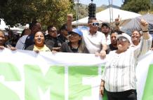 La ministra de Gobierno, Zaida Rovira, fue una de las primeras funcionarias en asistir a la concentración que respalda a Daniel Noboa, en medio del paro nacional.
