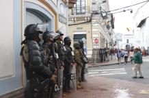 presencia policial en el Centro Historico