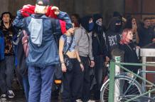 manifestantes  Bruselas