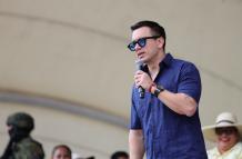 Daniel noboa en un evento en Daule