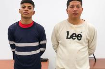 La Policía Nacional capturó a dos presuntos integrantes del grupo criminal Los Choneros