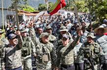 acto de juramentación en La Guaira