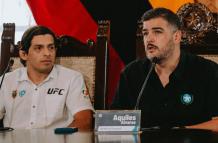 Aquiles Álvarez en la presentación de las Academias de artes marciales mixtas en Guayaquil