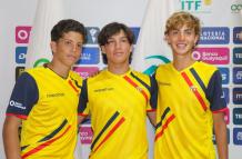 Los 3 participantes de la Junior Davis Cup de Chile