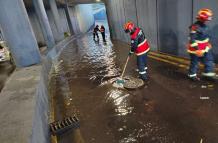 inundaciones en el paso deprimido de la 12 de octubre