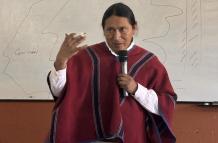 Alberto Ainaguano, presidente de la Ecuarunari, anunció que la Conaie y organizaciones sociales llegarán a Quito el próximo 13 de noviembre.