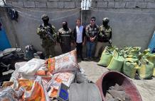 El Ejército desarticuló un centro clandestino de procesamiento de oro que operaba desde una vivienda en el sector San José de Morán.