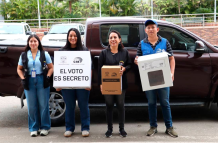 En el simulacro del Voto en Casa, desarrollado el 7 de noviembre del 2025, rumbo a la consulta popular y referéndum.