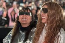 Nataly Valencia estuvo al frente del séquito de chicas que acompañan a Shakira