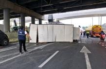 Accidente de tránsito en la avenida León Febres Cordero