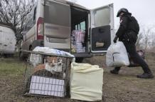 residentes evacuan zona de Ucrania