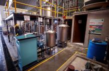 Fotografía que muestra la Planta productora de bioaditivo de la Central de Abasto el 19 de enero de 2022, en Ciudad de México.