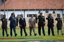 Gustavo Petro en evento policial