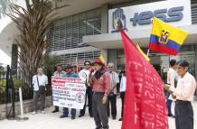 plantón de jubilados