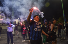 Hinchas celebran la segunda estrella de Independiente del Valle.