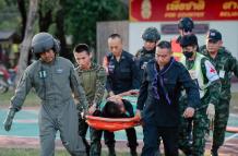 Herido durante combates Tailandia - Camboya