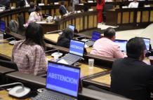 ADN tuvo que votar en abstención la no tener asegurados los votos para archivar la ley en primer debate.