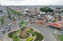 Cierre vial en La Alborada