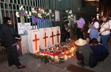 Conmemoración. Familiares y amigos realizaron un plantón el 8 de diciembre de 2025, tras cumplirse un año de la desaparición y asesinato de cuatro niños del sector de Las Malvinas, en Guayaquil.