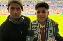Pol Deportes, Cliver Huamán Sánchez y su hermano Kenny en el Bernabéu.
