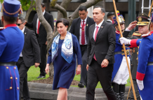Presidente peruano, José Jerí y la canciller Gabriela Sommerfeld